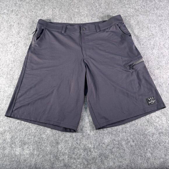 NRS Shorts Mens 38x10 Gray Blue Guide Wear Cargo Pocket Outdoor Idaho - Picture 1 of 11